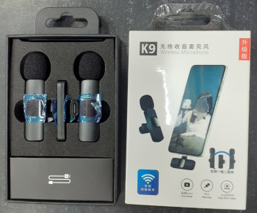 Wireless K9 Microphone Portable Audio Video Recording Mic Mobile C type Code : 3600